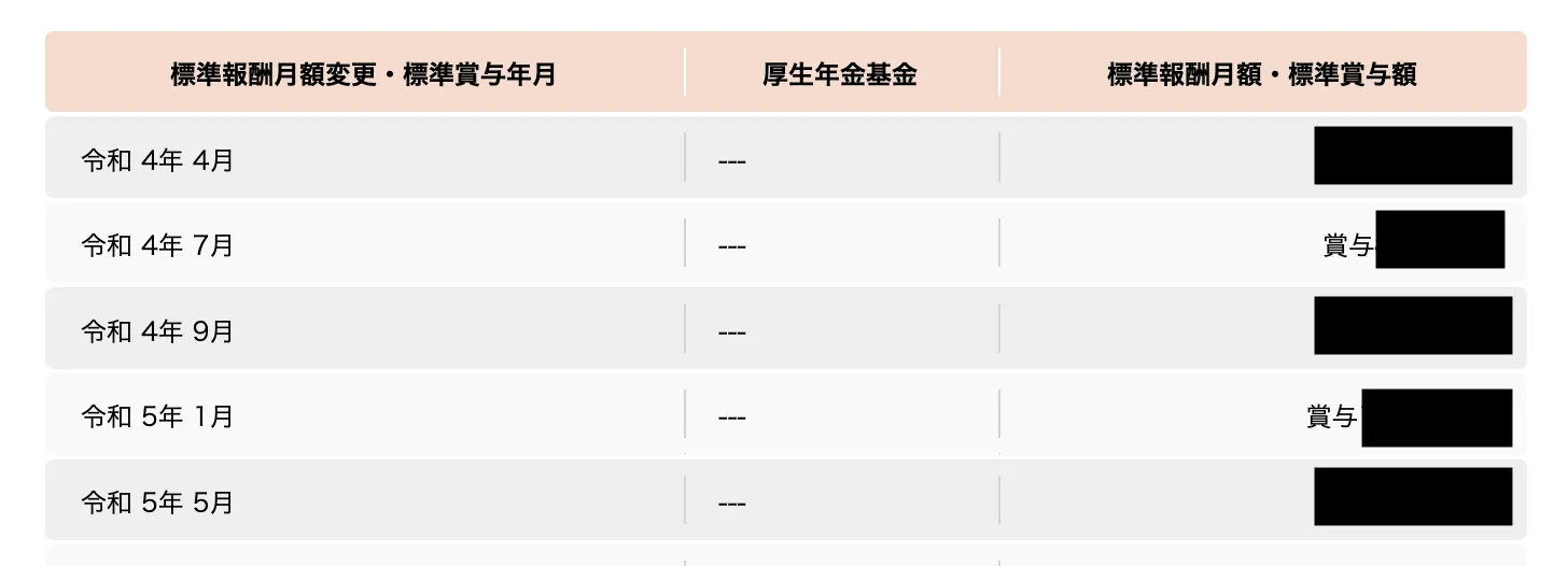 厚生年金加入記録